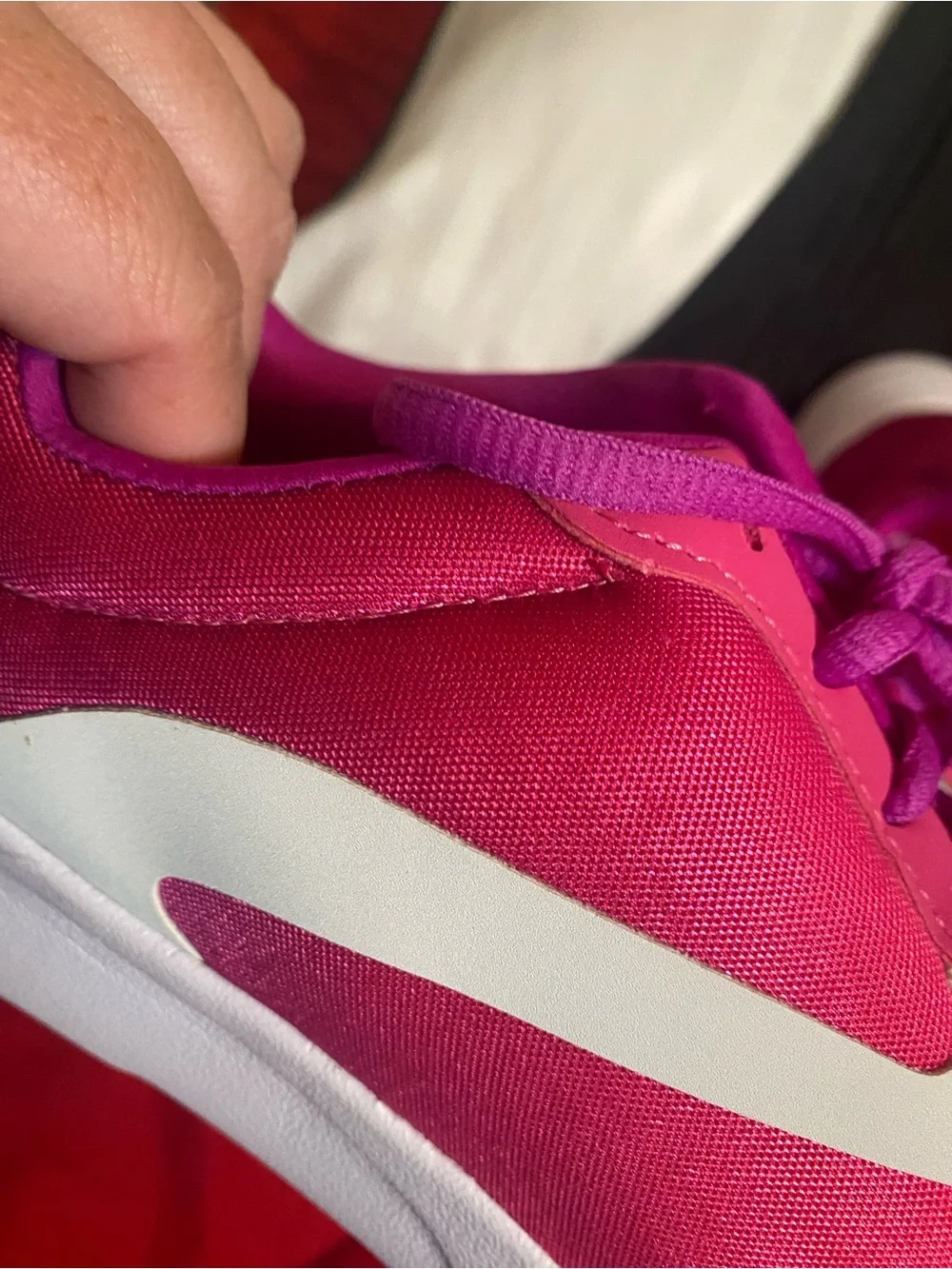 Athletic Works Bright Pink and Fuchsia Running Sneakers